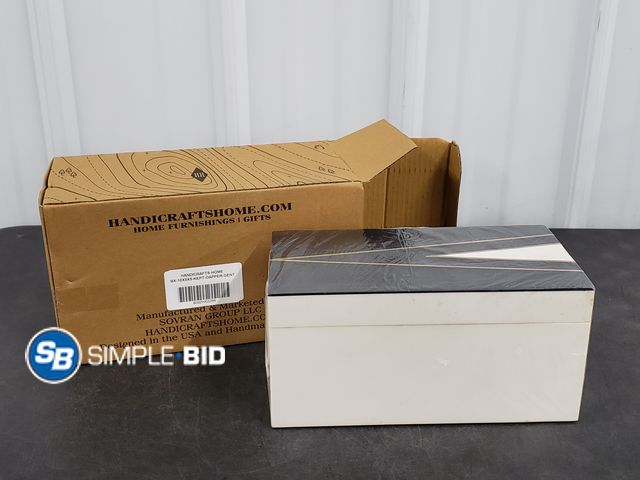 Lot 58-37242 - New Handicrafts Home Decorative Box 8x6 – Photo Storage Box, Jewelry Organizer, Modern Decorative St...