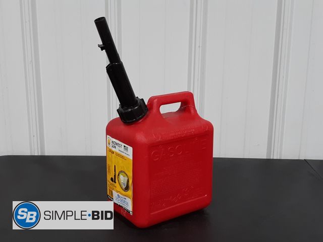 Lot 58-20836 - One Gallon Plastic Gas Can