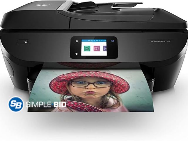 Lot 58-32792 - HP ENVY Photo 7858 All-in-One Inkjet Color Photo Printer with Mobile Printing  - Tested to power on ...