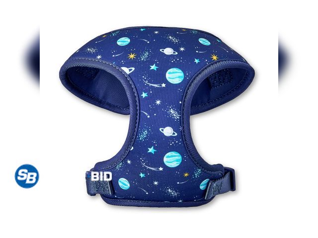 Lot 58-27228 - New Vibrant Life Polyester &amp; Spandex Space Adventures Adjustable Dog Harness, Blue, XS