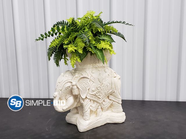 Lot 58-73882 - Decorative Elephant Statue Planter