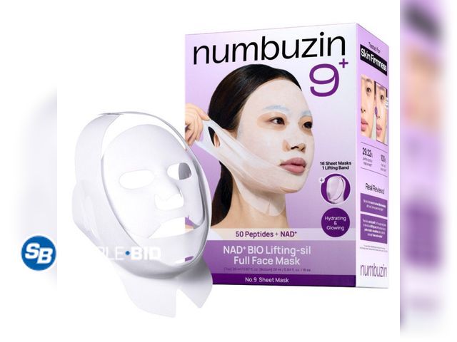 Lot 58-68774 - New Numbuzin No.9 NAD+ Bio Lifting Sheet Mask, 10 Count