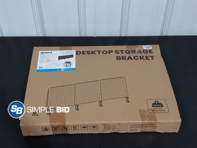 Lot 58-21607 - New Inland Desktop Storage Bracket - Clamp Mounted and Wall Mounted