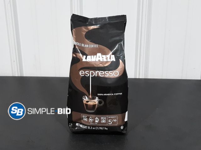 Lot 58-25990 - LavAzza Espresso whole Bean Coffee 35.2 oz - unopened