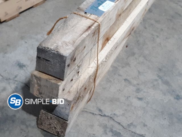 Lot 58-31910 - Lot of (4) Pieces of Wood - 3 1/4 x 2 3/4 x 42"