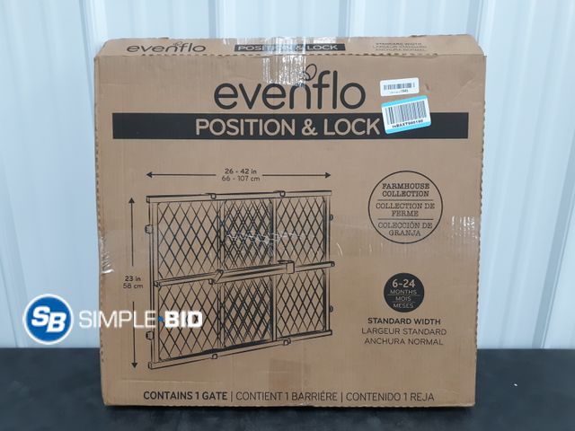 Lot 58-56998 - Evenflo Position &amp; Lock Safety Gate