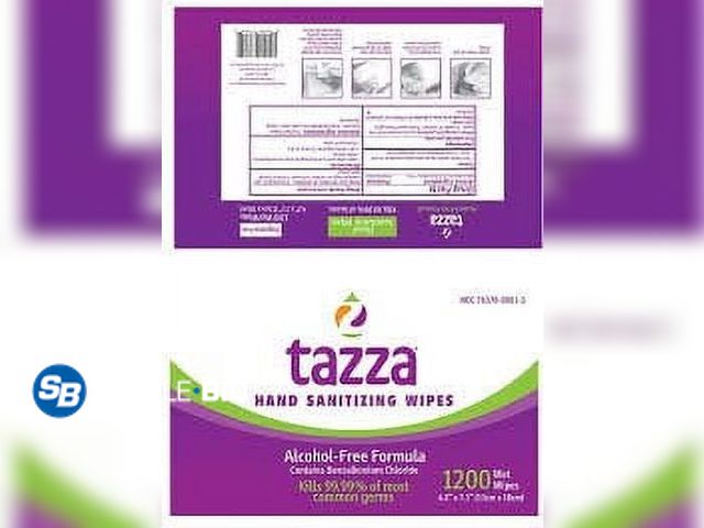 Lot 58-76192 - New TAZZA Antiseptic Hand Sanitizing Wipes - 1200 wet wipes
