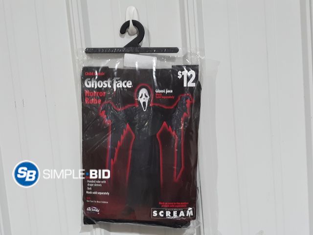 Lot 58-32676 - Child Classic GHOST FACE Horror Robe -- Mask sold Separately -- OSFM -- SCREAM