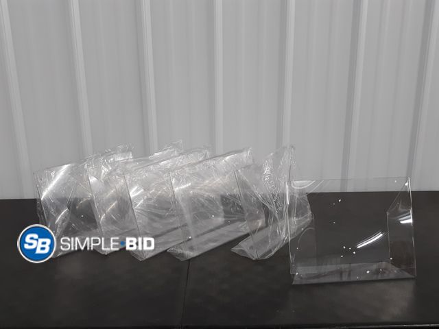 Lot 58-20954 - Lot of (6) New Clear 8.5 X 11 Acrylic Sign Holder, Clear Display Stand for Table Signs, Double Sided...