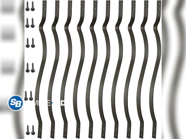 Lot 58-27265 - New Deck Balusters 32-1/4 Inches Heavy Duty Iron Deck Balusters with Screws 51 Pack Metal Deck Spind...