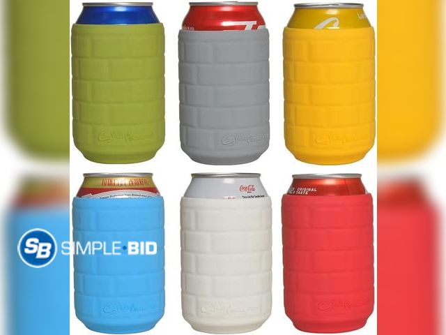 Lot 58-62913 - New 6 Pack Soft Silicone Sleeves Insulators for Standard Soda/Beverage/Beer Can, 12OZ Standard Can C...