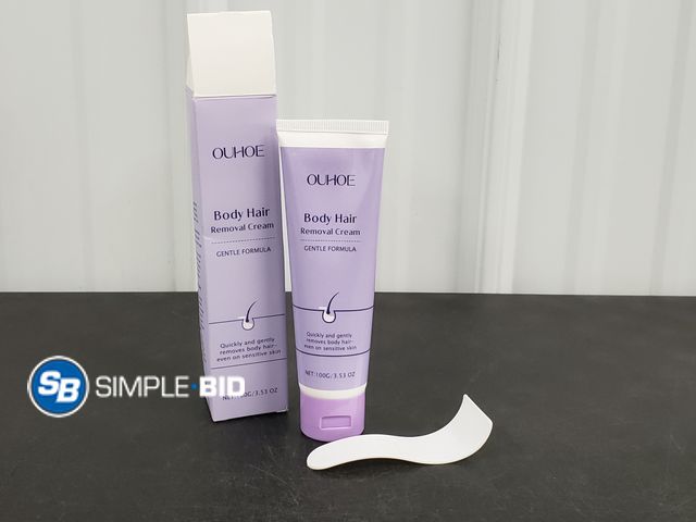 Lot 58-40603 - New Ouhoe Body Hair Removal Cream for Women Bikini Area Legs Underarms Arm Hydrates Nourishes Gentle...