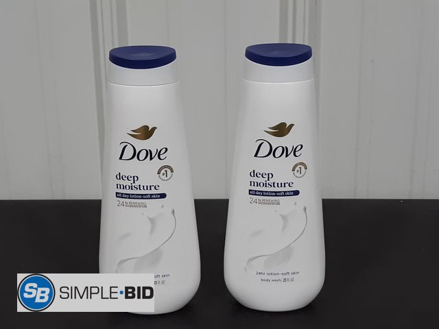 Lot 58-20673 - Lot of (2) New DOVE Deep Moisture body wash 23 fl oz