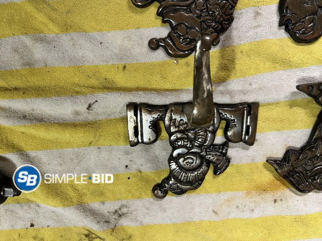 Lot 58-34002 - Lot of (4) Cast Iron Stocking Hangers