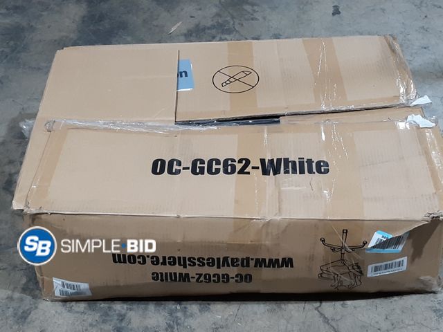 Lot 58-26434 - White Rolling Office Chair in Box