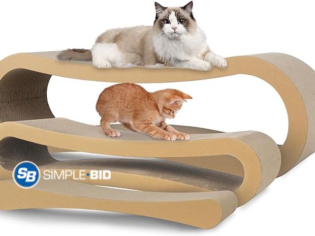 Lot 58-35257 - FluffyDream 3 in 1 Cat Scratcher Cardboard, Cat Scratching Board Furniture Protector, Cat Scratching...
