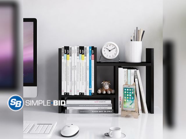 Lot 58-27145 - New Jerry &amp; Maggie Wooden Desktop Organizer Shelf with Storage