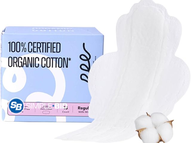 Lot 58-52893 - Lot of (3) New 100% Organic Pads for Women, Organic Cotton Cover Pad - Regular Absorbency, Unscented...