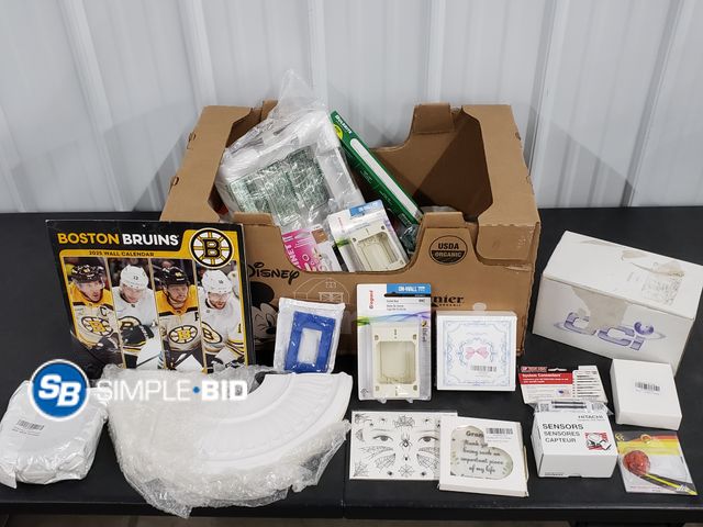 Lot 58-30955 - BOX of small amazon items and more - variety of items - unused