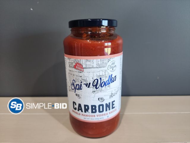 Lot 58-37741 - Spicy Vodka Carbone World famous Vodka Sauce 32 fl oz - unopened