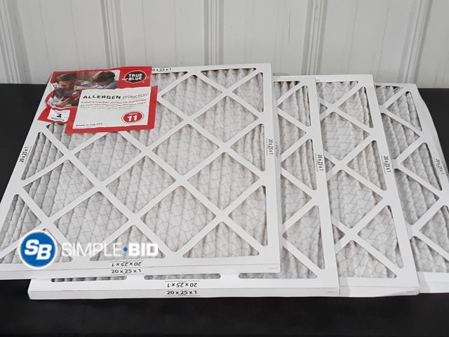 Lot 58-28484 - Lot of (4) New Air Filters 20x25x1