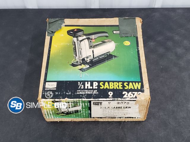 Lot 58-80962 - Sears Craftsman 1/3 H.P. Sabre Saw - used condition
