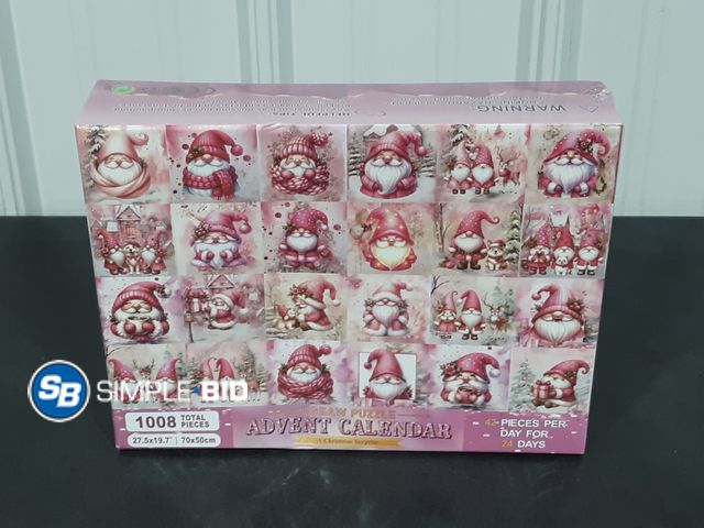 Lot 58-34943 - Advent Calendar Jigsaw Puzzle - 42 Pieces per day for 24 Days - Total of 1008 Pieces!