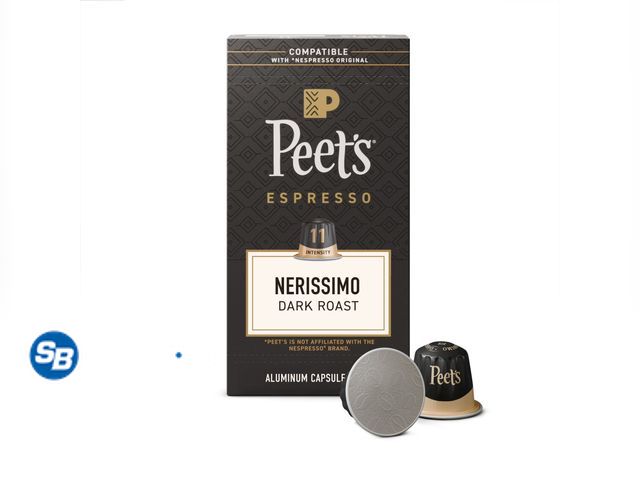 Lot 58-66960 - Peet's Coffee Nerissimo Premium Dark Roast Intensity 11 Espresso Coffee Pods, 10 Count - unopened
