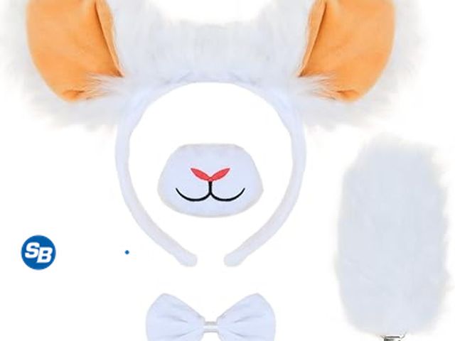 Lot 58-53587 - New  Lamb Ears and Tail Set for Kids