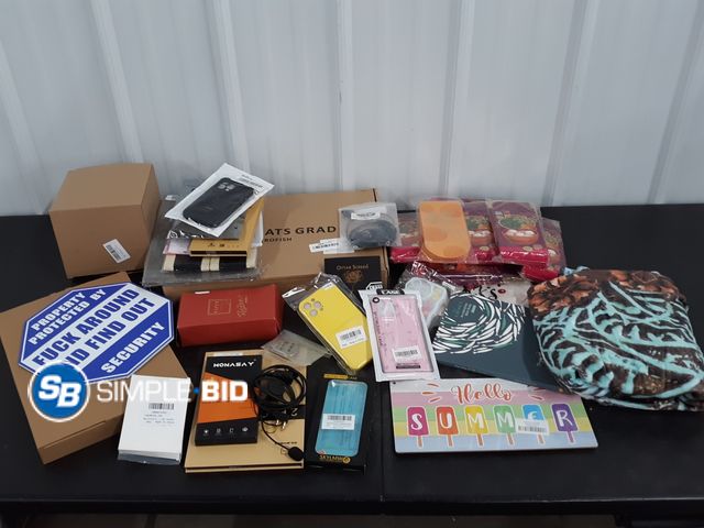 Lot 58-41317 - BOX of small amazon items and more - variety of items - unused
