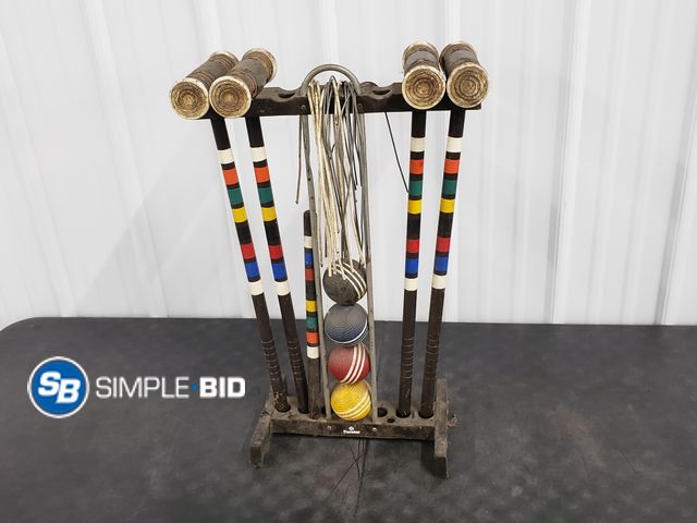 Lot 58-30719 - Croquet Set With Stand