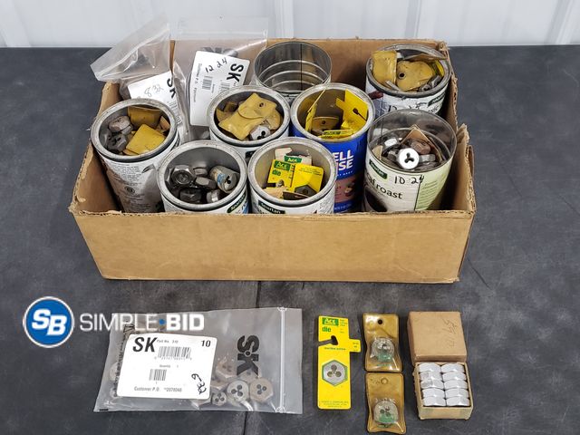 Lot 58-59572 - Large Lot of Various Taps &amp; Dies