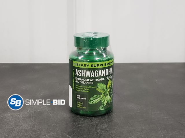 Lot 58-56597 - Ashwagandha Enhanced with Gaba &amp; L-Theanine 60 Capsules