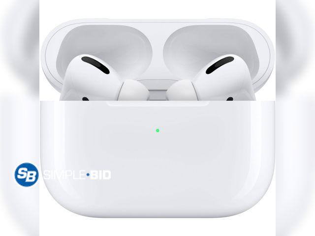Lot 58-32240 - Apple AirPods Pro White with Magsafe Charging Case - light use - tested to work - Works Great