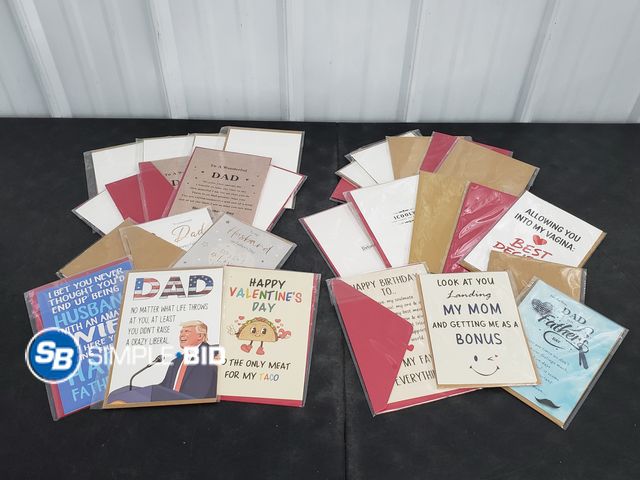 Lot 58-83317 - Lot of New Greeting Cards, From Birthday, Father's Day, everyday, Granddaughter, and much more - var...