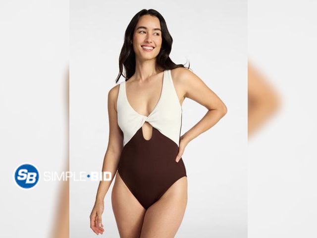 Lot 58-65421 - New Time and Tru Women's and Women's Plus Collections Twist Front One Piece Swimsuit - SIZE 1x