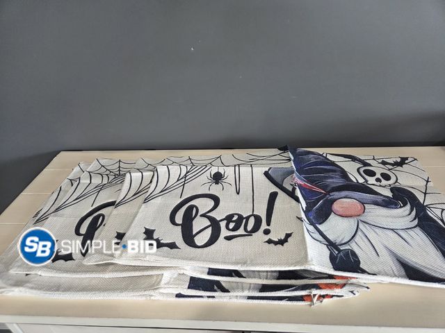 Lot 58-74327 - Lot of (6) New Pillow Coverings -- BOO! - approx. 19" x 12"