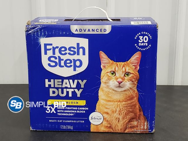 Lot 58-78025 - Fresh Step Advanced - Heavy Duty Odor Block Multi Cat Clumping LItter - 17.5lb