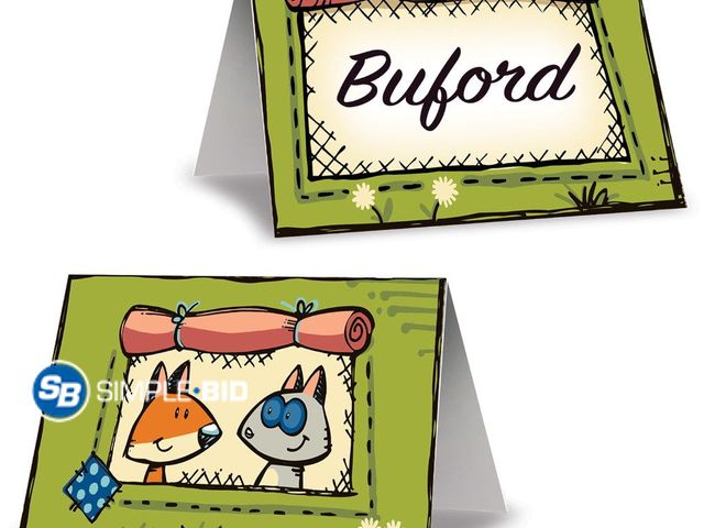 Lot 58-58046 - Lot of (28) New Woodland Friends Place Cards