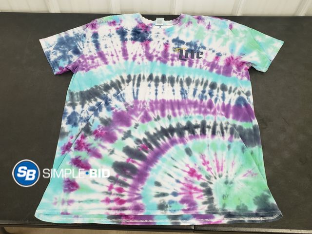 Lot 58-63293 - Miller Lite Tie Die T Shirt -Size xl - Light use