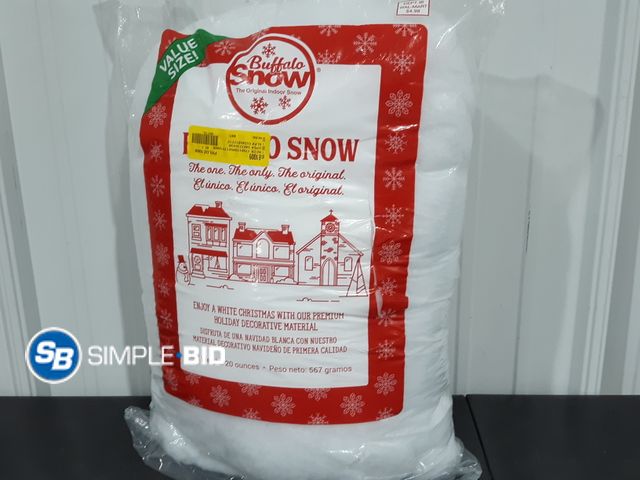 Lot 58-32880 - New Buffalo Snow Bright White 20 Ounces Realistic Artificial snow