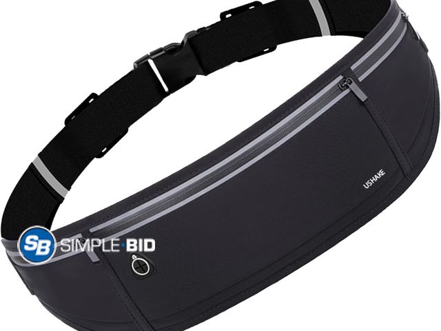 Lot 58-38606 - Lot of (3) New Slim Running Belt, Workout Fanny Pack for Men Women,Exercise Waist Pack for Apple iPh...