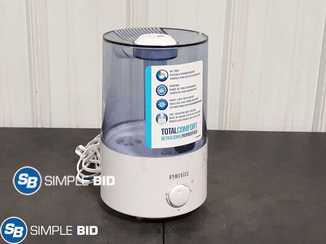 Lot 58-27956 - HOMEDiCS Total Comfort Ultrasonic Humidifier -  light use