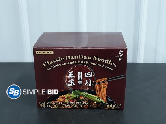 Lot 58-39116 - Classic Dandan NOODLES in sichuan and chili peppers sauce - 8 packages - unopened