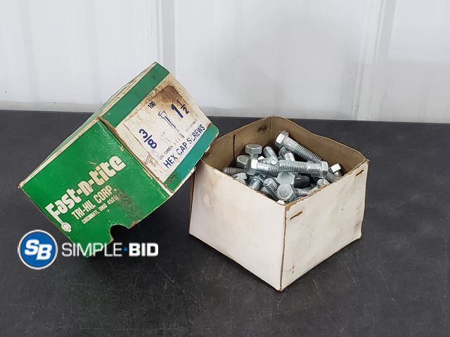Lot 58-71899 - Fast N Tite Hex Cap Screws 3/8 1 1/2 100 in box