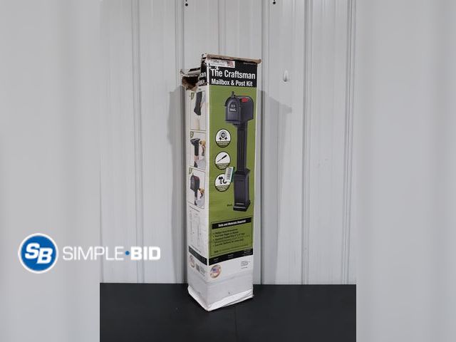 Lot 58-26409 - Postal Pro - The Craftsman Mailbox &amp; Post Kit - Needs Hardware