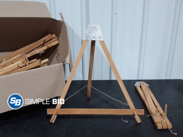Lot 58-28907 - Lot of (10) Wooden Easels