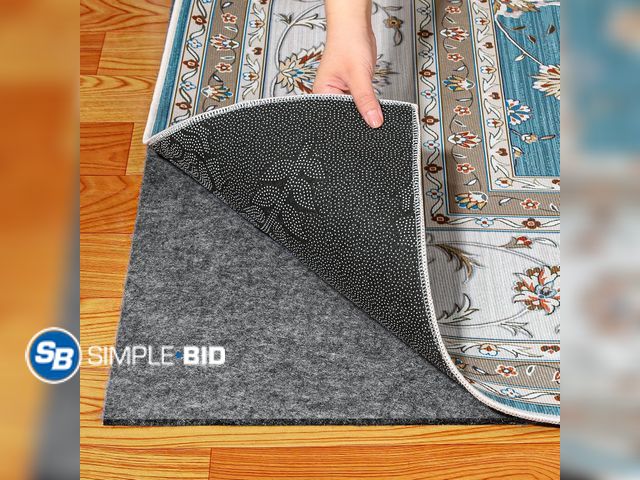 Lot 58-74455 - New Waterproof Rug Pad 10x14 Ft, Under Area Carpet Padding, Non Slip Felt Rug Pads for Hardwood Floo...