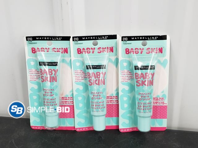 Lot 58-54279 - Lot of (3) New Baby skin Instant pore Eraser