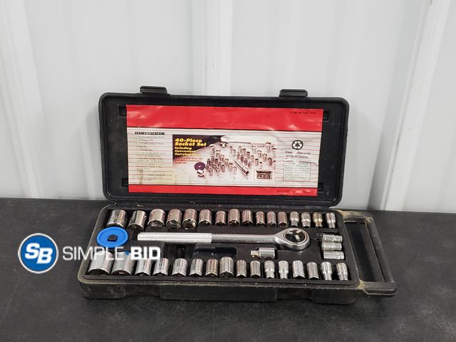Lot 58-59400 - Used 39 Piece Socket Set - Missing 3/8